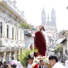 La procesión de Domingo de Ramos recorrió las calles del Centro Histórico de Quito.
