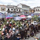 El Municipio de Quito refuerza control, tránsito y prevención de delitos durante la procesión y misa campal del Domingo de Ramos.