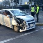 Tras el disparo, los implicaso intentaron escapar en un vehículo que finalmente se chocó.