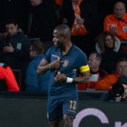 Enner Valencia festeja su gol ante Países Bajos.