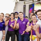 El presidente Daniel Noboa durante la campaña de las elecciones generales de 2025.