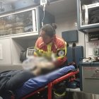 Equipos de emergencia brindaron atención inmediata a las personas afectadas por inhalación de humo en La Mariscal.