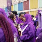 Devotos se preparan en San Andrés para la procesión Jesús del Gran Poder.