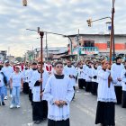 La procesión inició a las 07:00 desde el Santuario Cristo del Consuelo.