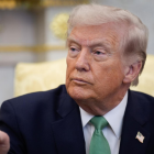 Donald Trump en una reunión oficial en la Casa Blanca.