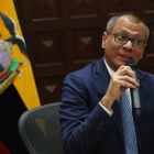 Referencial. Jorge Glas en un acto público previo, mientras avanza su proceso judicial.