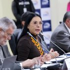 La presidenta del Consejo Nacional Electoral, Diana Atamaint.