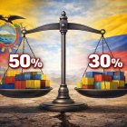 Ecuador aplica una tasa de seguridad a Colombia desde el 1 de febrero. Mientras tanto, el país vecino respondió con un arancel del 30 %.