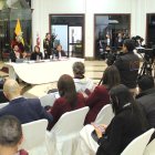 Una de las ruedas de prensa organizada por el Ministerio de Salud Pública del Ecuador.