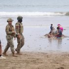 La presencia de las FF.AA. y la Policía en zonas turísticas fue uno de los factores que aportó a la sensación de tranquilidad entre visitantes.