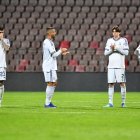 Jugadores de la selección de Italia no ocultaron su desolación tras quedar definitivamente eliminados del reprechaje.