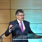 El presidente de la Corte Constitucional Alí Lozada en la sesión de este 27 de febrero.