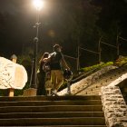 Solo las parejas suben al cerro del Carmen. A través de 164 escalones se llega al mirador donde está el monumento al Corazón de Jesús.