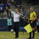 Vicente Sánchez, entrenador uruguayo que dirige a Emelec.