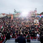 Imagen de un acto de campaña del ultranacionalista Viktor Orbán cedida por el Gobierno húngaro.