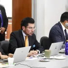 Referencial. Autoridades durante una reunión en el marco de operativos contra el crimen organizado en Ecuador.