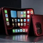 Concepto del iPhone Fold, generado por IA.