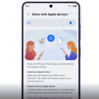 El Galaxy S26 incorpora compatibilidad con AirDrop en Quick Share para facilitar el envío de archivos entre dispositivos.