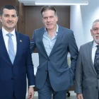 Miguel Ángel González, Alberto Acosta y Juan Carlos Navarro.