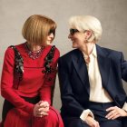 Anna Wintour y Meryl Streep en la sesión de fotos para Vogue.