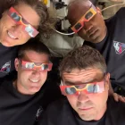 Fotografía cedida por la NASA donde aparecen los integrantes de la tripulación de la misión Artemis II.