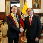 Daniel Noboa creó en febrero la tasa de seguridad, con la que castiga el comercio con Colombia.