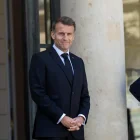 El presidente francés Emmanuel Macron en el Palacio del Elíseo en París, Francia, el 14 de abril de 2026.