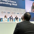 La ministra de Economía, Sariha Moya, explicó la clave de la política fiscal de Ecuador.