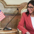 Fotografía de la presidenta de Venezuela, Delcy Rodríguez.