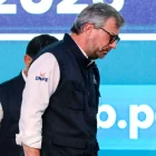 Fotografía del 12 de abril de 2026 del jefe de la Oficina Nacional de Procesos Electorales (ONPE), Piero Corvetto (c), en Lima (Perú).