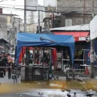 Escena del ataque armado en el sector de El Camal, en el sur de Guayaquil, donde se registró una balacera la tarde de este sábado.