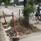 Obstáculos en el trayecto de la ciclovía y la falta de continuidad en su trazado ponen en riesgo a los biciusuarios en la avenida Narcisa de Jesús.