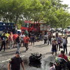 El accidente se registró en el kilómetro 40 de la vía a la costa.