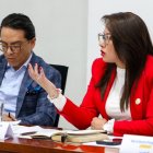 La ministra de Gobierno Nataly Morillo se refirió a la situación en el Prefectura del Guayas este 23 de abril de 2026.