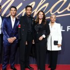 Jafaar Jackson junto a sus hermanos, mamá Alejandra Jackson y su abuela.