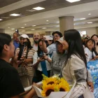 Luisa González llegó a Quito después de un gira internacional y negó pedido de asilo en México.