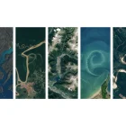 Con la herramienta “Tu nombre en Landsat” de la NASA, usuarios crean postales personalizadas con imágenes satelitales reales del planeta.