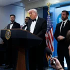 El presidente de Estados Unidos, Donald Trump, durante la Cena de Corresponsales de la Casa Blanca.