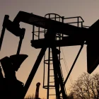 Fotografía de archivo de una bomba de petróleo en Alemania.