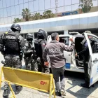 Las oficinas del CNEL, ubicadas en la ciudadela La Garzota, fue allanada en horas de la mañana por miembros de la Policía Nacional y de la Fiscalía.