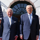 Camilla, el rey Carlos junto a Donald Trump y su esposa Melania.
