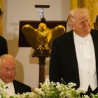 El presidente de EE.UU., Donald Trump, y el rey Carlos III del Reino Unido, el 28 de abril de 2026 en Washington.