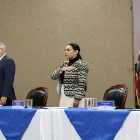 Diana Atamaint es la presidenta del CNE y fue el voto dirimente en la cancelación de UP y Construye.