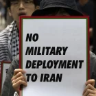 Protestas en Corea del Sur por la guerra en Irán.