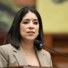 Mónica Luzárraga durante una intervención pública