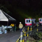 Fotografía cedida por la Agencia Nacional de Minería que muestra las labores de rescate en la mina La Ciscuda, en Sutatausa (Colombia).
