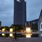 El centro de Leipzig a primera hora de este martes, cerca de la escena del crimen en la que murieron al menos dos personas y varias resultaron heridas.