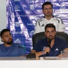 Cristhian Noboa (i) y José David Jiménez fueron electos en Emelec el 21 de febrero.