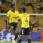Álex Rangel junto a Gustavo Vallecilla de Barcelona.