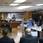 Lenín Moreno asistió este 11 de mayo de 2026 al inicio del juicio del caso Sinohydro en la Corte Nacional de Justicia, en Quito.